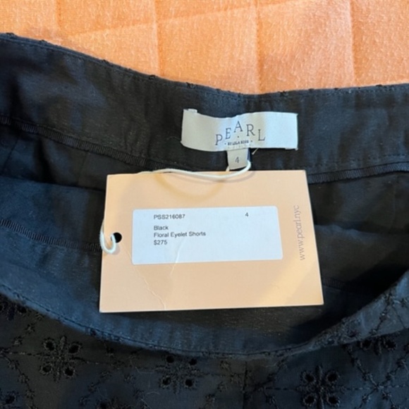 Pearl by Lela Rose Black Eyelet Dress Shorts - Size 4 - NEW with tag - Picture 3 of 6